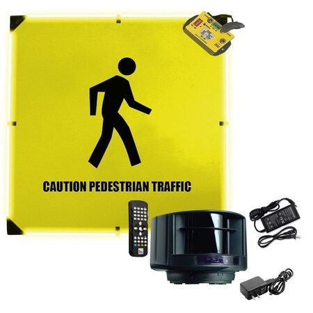 Ergomat Occupancy Sensor & 24in LED Sign Combofor and area up to 80ftx80ft. ERGO-IWS-OSTR-24-D-COMBO